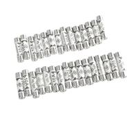 jojnsha 30pcs 10AMP Ceramic Fuses Circuit Fuses Tube Fuses Temperature Resistant Fuses for Domestic Plugs & Electrical S