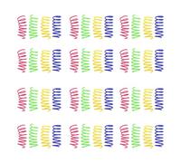 jojnsha 48pack Kittens Coils Spirals Spring Cats Toy Colorful Cats Pet for Active Kittens and Adult Indoor Exercise