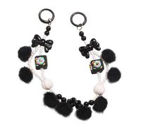 jojnsha Beaded Phone Lanyard Wrist Strap Cute Keychain Anti-Lost Phone Charm String Accessories Women Girls Beaded Lanyard Wrist Strap