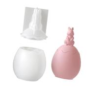 jojnsha Creative Rabbits Eggs Shape Silicone Mold for Decorative Jars and Storage, Great for Home Decor Cup Mold
