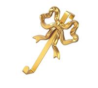 jojnsha Easy Install Bowknot Stainless Steel Hook with Hardware Metal Coats Keys Hanger Practical Decorative Hanger for Hanging Kitchen Entryway