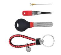 jojnsha Essential Anglers Equipment with Double Side Hook Grinder Knots Builder and Baits Threader Fishing Sharpening Outdoor Double Grooves Fishing