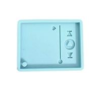 jojnsha Glossy Resin Player Mold Mold Epoxy Craft Keychain Resin Mold Music Player Silicone Mould