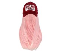 jojnsha Multiuse Long Wigs Baseball Caps With Synthetic Fiber Hair Cosplay Party Baseball Hat Fashion Wigs Hat For Quick Hairstyle Synthetic Fiber