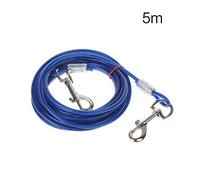 jojnsha Pet Dog Tie-Out Cable Chew-proof Steel Wire Tie-out Leash Pet Tie Out Cable for Small Large Dogs Length for /5m