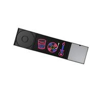 jojnsha Silicone Drink Mat Featuring Elevated Edges for Control and Stable Placement Ideal for Home Entertainment Spaces and Outdoor Activities 61 5x15 1cm Black Home Clubs Rudiments