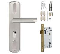 jojnsha Stainless Steel Door Lock Thickened Entry Door Handle with Lock and Keys Waterproof and AntiRust Door Handle Lock
