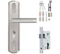jojnsha Stainless Steel Door Lock Thickened Entry Door Handle with Lock and Keys Waterproof and AntiRust Door Handle Lock