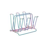 jojnsha Stainless Steel Drinkware Coffee Mug Portable Milk Tea Cups with Cup Storage Holder Desktop Food Dessert Plate Kitchen Tool