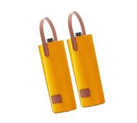 jojnsha Stylish Single Bottle Wine Carriers Bag 2PCS Felt Wine Carry Bag for Gifting at Weddings Birthdays and Special Occasion Single Bottle Protective Sleeve