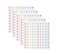 jojnsha Travel Map Sticker Set of 500 on 5 Sheets Colorful Airplanes Small Labels for Vacation Tracking Scrapbooks and Decors Travel the Map Sticker