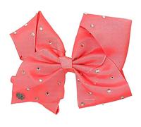 JoJo Girls Siwa Signature Collection Coral w/Rhinestone Large Hair Bow