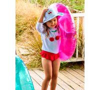 JoJo Maman Bébé 2 Piece Cherry Stripe Swim Set (6 Mths-6 Yrs) Green Mix