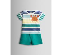 JOJO MAMAN BÉBÉ 2 Piece Crab Pocket T Shirt and Shorts Set 3-4 Years