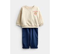 JOJO MAMAN BÉBÉ 2 Piece Croissant Club Sweatshirt and Jogger Set Oatmeal Marl 12-18 months