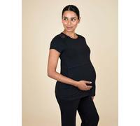 JoJo Maman Bébé 2pc Maternity and Nursing Lace Pyjama Set Black