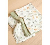 Jojo Maman Bébé 3pk Pure Cotton Safari Hooded Towels - Multi, Multi