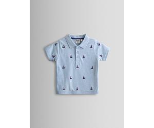 JOJO MAMAN BÉBÉ Boat Embroidered Polo Shirt 6-7 Years