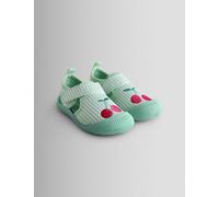 JoJo Maman Bébé Cherry Striped Aqua Shoes (3 Small-11 Small) Blue Mix