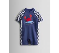 JoJo Maman Bébé Crab All In One Sun Protection Suit (0-5 Yrs) Navy Mix