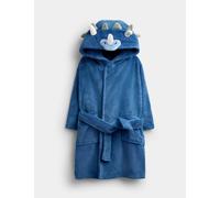 JoJo Maman Bébé Dinosaur Fleece Dressing Gown Blue