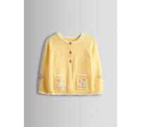 JOJO MAMAN BÉBÉ Duck Embroidered Scalloped Cardigan 3-6 months