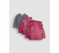 JoJo Maman Bébé Floral 3-In-1 Waterproof Jacket (1-6 Yrs) Multi