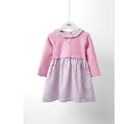 JOJO MAMAN BÉBÉ Floral Collar Knitted Dress 18-24 months