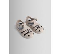 JoJo Maman Bébé Kids' Anchor Jelly Sandals (4-11 Small) Stone