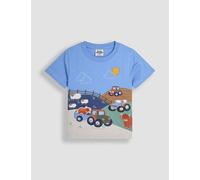Jojo Maman Bébé male Pure Cotton Appliqué Farm T-Shirt (6 Mths - 5 Yrs) - 4-5 Y - Multi, Multi