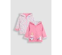 JOJO MAMAN BÉBÉ Mouse And Cupcake Applique Reversible Hoodie 12-18 months