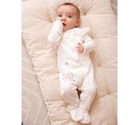 JoJo Maman Bébé Pure Cotton Woodland Sleepsuit (7lbs-18 Mths) Cream