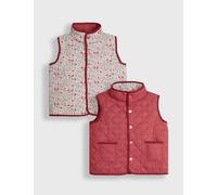 Jojo Maman Bébé Quilted Reversible Floral Gilet (12 Mths-6 Yrs) - 5-6 Y - Multi, Multi