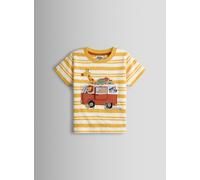JOJO MAMAN BÉBÉ Safari Friends Campervan Applique T Shirt 6-7 Years