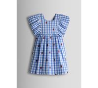 JOJO MAMAN BÉBÉ Strawberry Embroidered Frill Shoulder Dress 3-4 Years