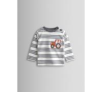 JOJO MAMAN BÉBÉ Tractor Pocket Applique T Shirt 4-5 Years