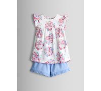 JOJO MAMAN BÉBÉ Unicorn Fill Sleeve Top And Short Set 4-5 Years