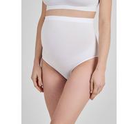 Jojo Maman Bébé Women's 2 Pack Maternity High Waisted Briefs - 12-14 - White/Black, White/Black