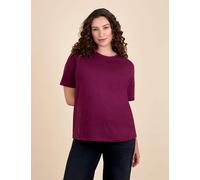 Jojo Maman Bébé Women's Maternity Cotton Oversized Boyfriend T-Shirt - Burgundy, Burgundy
