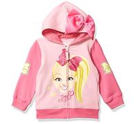 JoJo Siwa Baby Girls' Hoodie Hooded Sweatshirt, Light Pink/Hot Pink, 5 Years