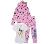 JoJo Siwa boys Jojo Siwa Hoodie Jogger Sweatpant Tee 3 Piece Bundle Set, Pink, 6-6X