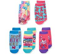 JoJo Siwa Girls' 5 Pack Shorty Socks, Assorted Shorty, 9-11