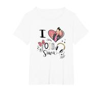 JoJo Siwa I Love JoJo Siwa Picture Heart T-Shirt, Women's Plus, White, 3X