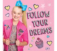 JoJo Siwa Luncheon Paper Napkins - 6.5" x 6.5" | Multicolor | Pack of 16