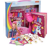 Jojo Siwa Reversible Sequin Unicorn Notebook Journal Set, Diary, Pen and Stickers Included, Coloring Activity Book for Drawing and Writing Kit for Gir