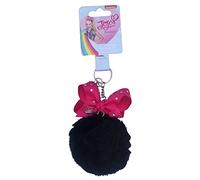 JoJo Siwa Rhinestone Bow Pom Pom Keychain Girls’ Pompom Keyring Accessory