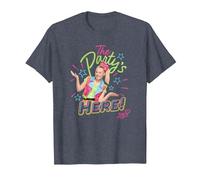 JoJo Siwa The Party's Here! Birthday Poster T-Shirt, Men, Heather Blue, 3X-Large