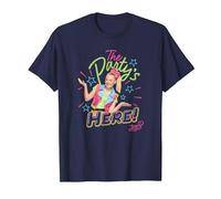 JoJo Siwa The Party's Here! Birthday Poster T-Shirt, Men, Navy Blue, Medium
