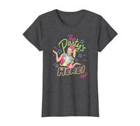 JoJo Siwa The Party's Here! Birthday Poster T-Shirt, Women, Dark Heather Grey, Medium