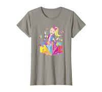 JoJo Siwa Worth The Hype Rainbow Text T-Shirt, Women, Slate Grey, 3X-Large